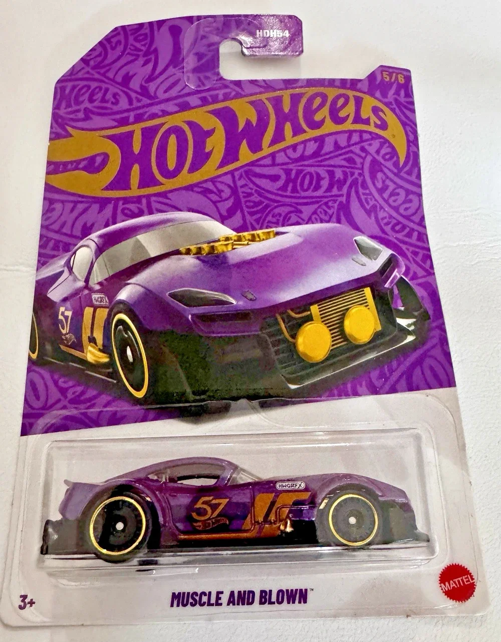 Hot Wheels Muscle and Blown Purple Gold 2024 Mainline 5/6 New Sealed